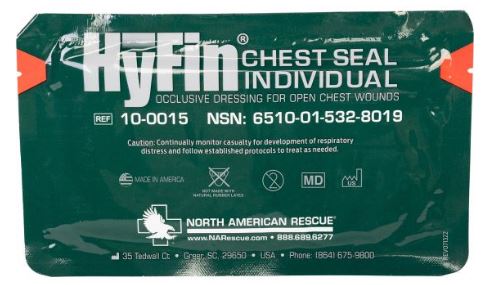 HyFin Individual Occlusive Chest Seal - North American Rescue®