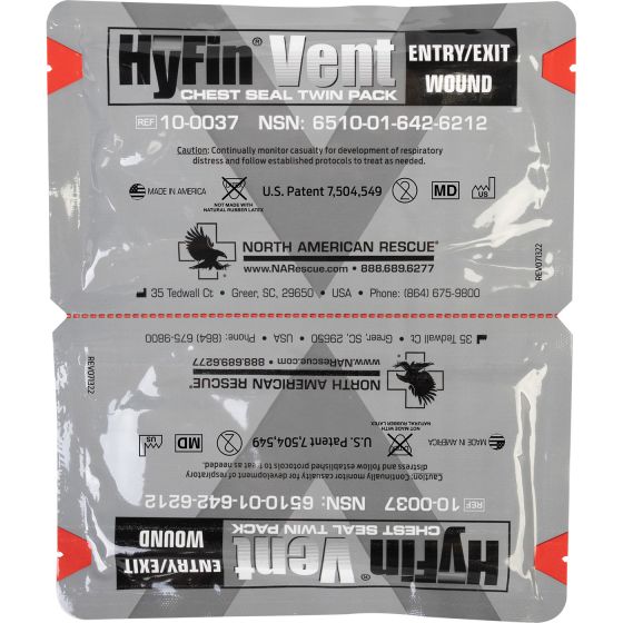 Hyfin Chest Seal Twin Pack - North American Rescue®