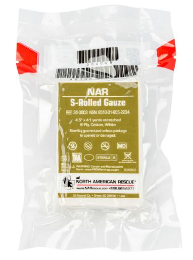 NAR S-Rolled Gauze - North American Rescue®