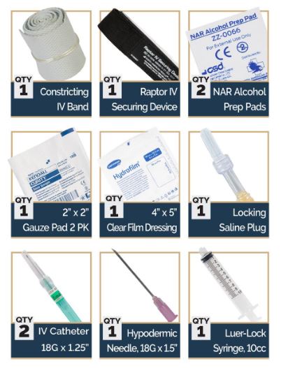 NAR Saline Lock Kit - North American Rescue®