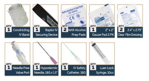 NAR Needleless Saline Lock Kit - North American Rescue®