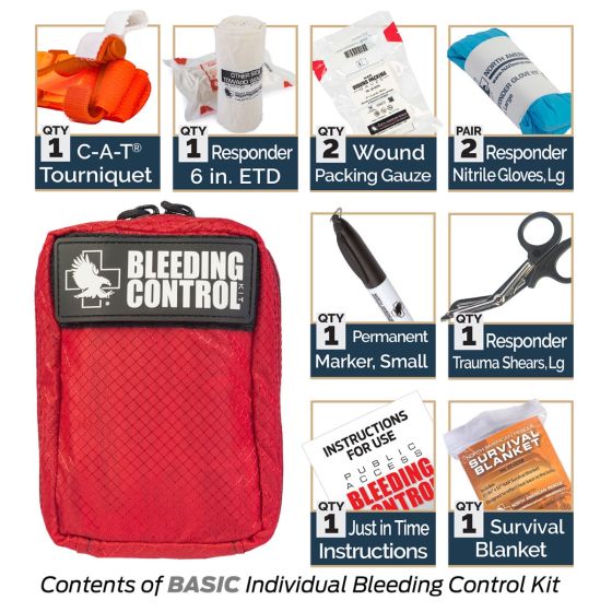 Public Access Bleeding Control Stations - 8-Pack Nylon - North American Rescue®