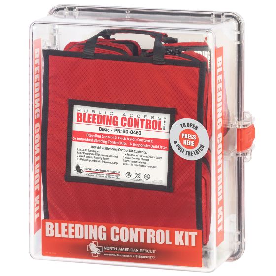 Public Access Bleeding Control Stations - 8-Pack Nylon - North American Rescue®