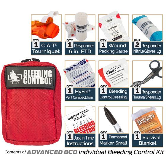 Public Access Bleeding Control 8-Pack - Nylon - North American Rescue®