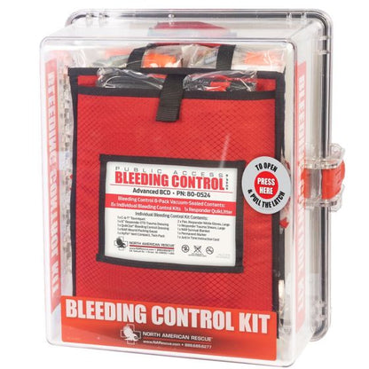 Public Access Bleeding Control Stations - 8-Pack Vacuum Sealed - North American Rescue®