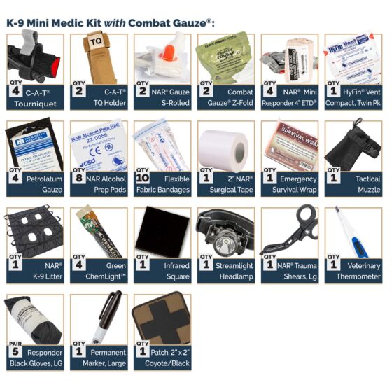 K9 Mini Medic Kit - North American Rescue®