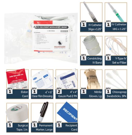 Field Blood Transfusion Kit - Basic (FBTK-B) - North American Rescue®