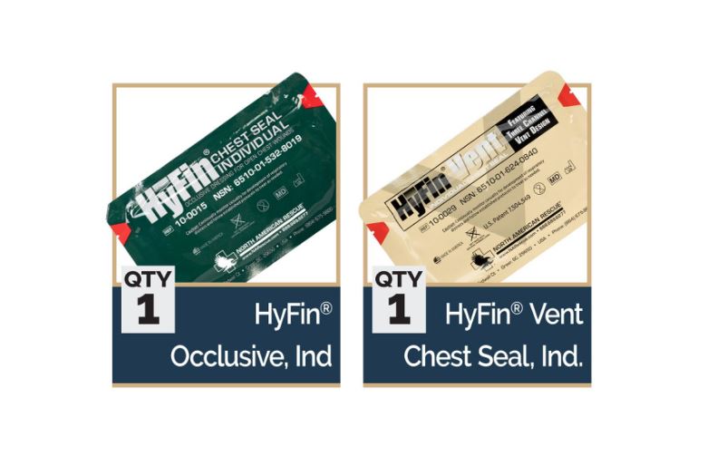 USMC HyFin Chest Seal Combo Pack - North American Rescue®
