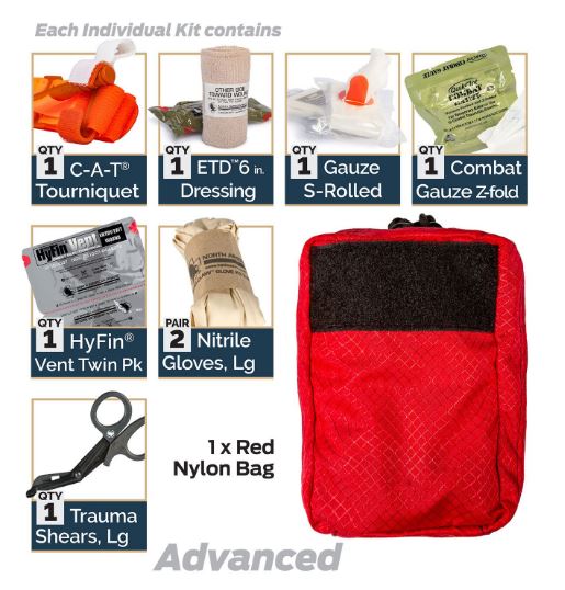 D-BCRK Individual Bleeding Control Kits - Nylon - North American Rescue®