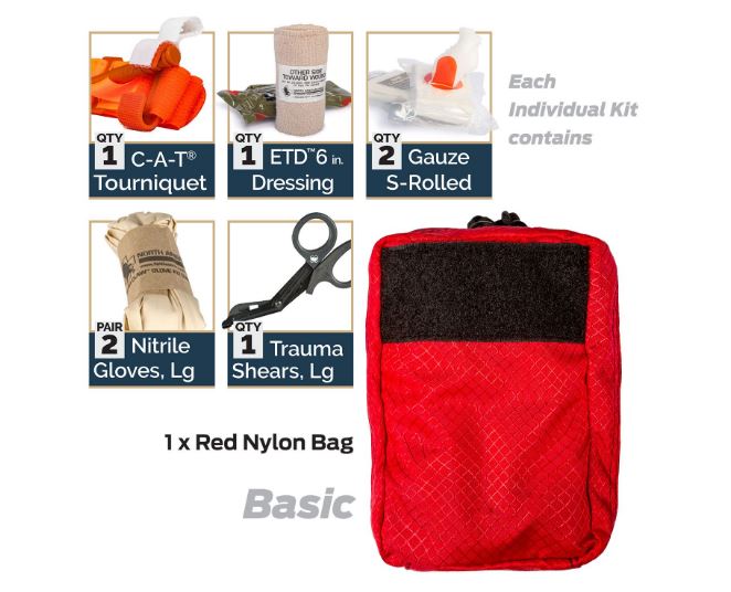 D-BCRK Individual Bleeding Control Kits - Nylon - North American Rescue®