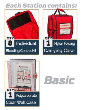 D-BCRK Bleeding Control 8-Pack Stations - Nylon - North American Rescue®