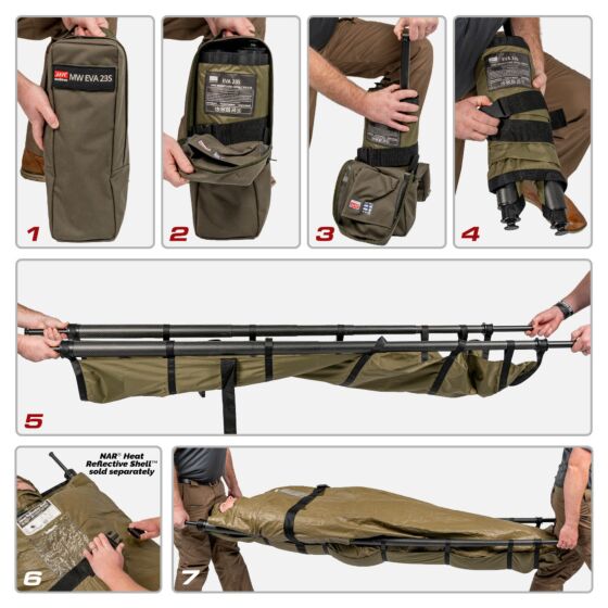 MW EVA Litter 23S with Case - North American Rescue®